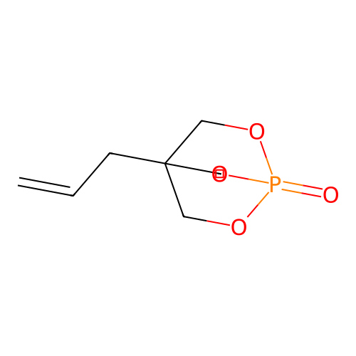 2,6,7-Trioxa-1-phosphabicyclo(2.2.2)octane, 4-(2-propenyl)-, 1-oxide structure