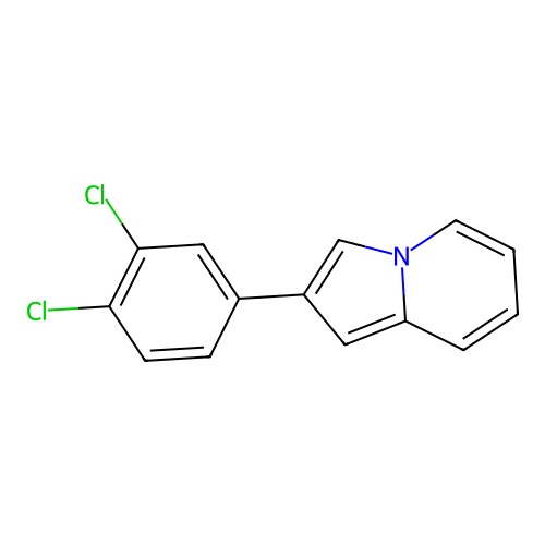 2-(3,4-Dichlorophenyl)indolizine structure