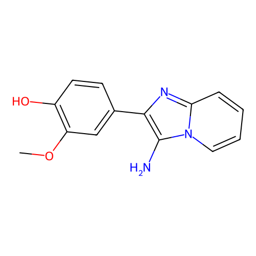 4-(3-Aminoimidazo[1,2-a]pyridin-2-yl)-2-methoxyphenol structure