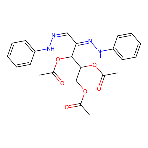 [(4Z,5Z)-2,3-diacetyloxy-4,5-bis(phenylhydrazinylidene)pentyl] acetate structure