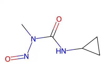 1-Cyclopropyl-3-methyl-3-nitrosourea structure