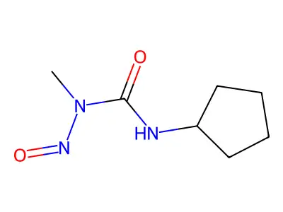 1-Cyclopentyl-3-methyl-3-nitrosourea structure