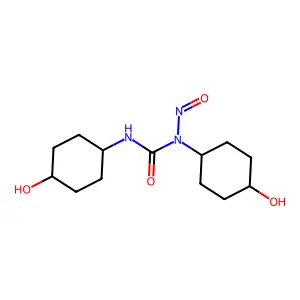 N,N'-bis(4-hydroxycyclohexyl)-N'-nitrosourea structure
