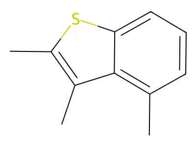 Benzo(b)thiophene, trimethyl- structure