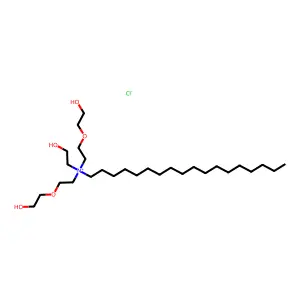 Bis[2-(2-hydroxyethoxy)ethyl]-(2-hydroxyethyl)-octadecylazanium;chloride structure