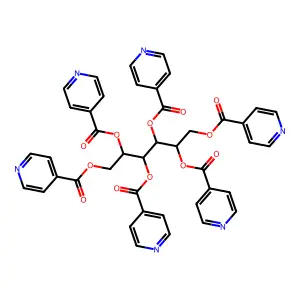 D-Glucitol, hexa-4-pyridinecarboxylate structure