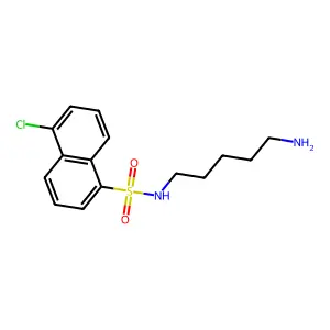 N-(5-氨基戊基)-5-氯萘-1-磺酰胺 structure