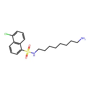 1-Naphthalenesulfonamide, N-(8-aminooctyl)-5-chloro- structure