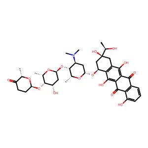 Trisarubicinol structure