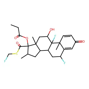 氟替卡松 structure