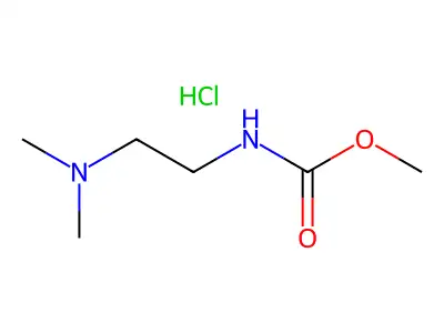 Carbamic acid, (2-(dimethylamino)ethyl)-, methyl ester, monohydrochloride structure