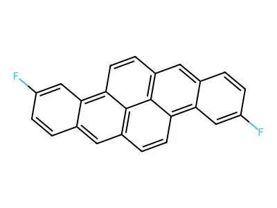Dibenzo(b,def)chrysene, 3,10-difluoro- structure