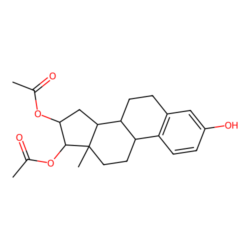Estriol 16,17-diacetate structure