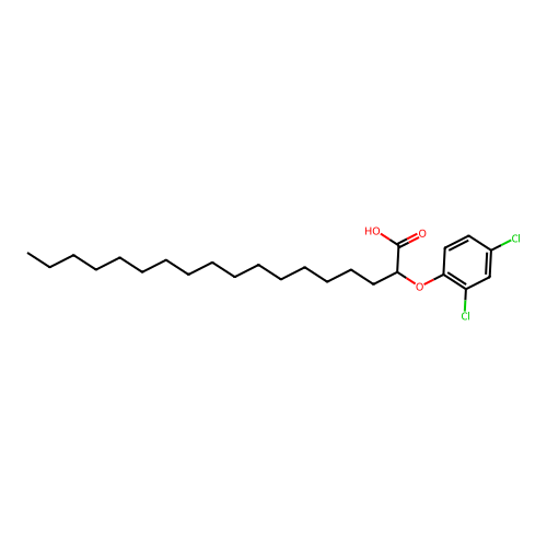 2-(2,4-Dichlorophenoxy)octadecanoic acid structure