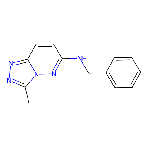 N-benzyl-3-methyl-[1,2,4]triazolo[4,3-b]pyridazin-6-amine structure