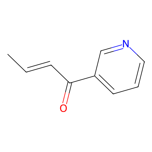 (E)-1-pyridin-3-ylbut-2-en-1-one structure