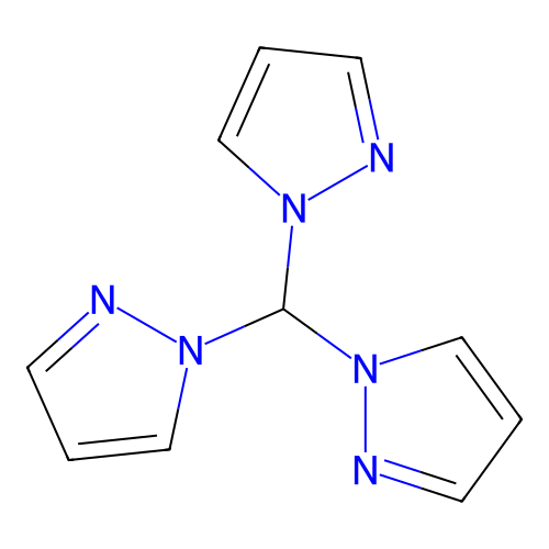 Tris(1-pyrazolyl)methane structure
