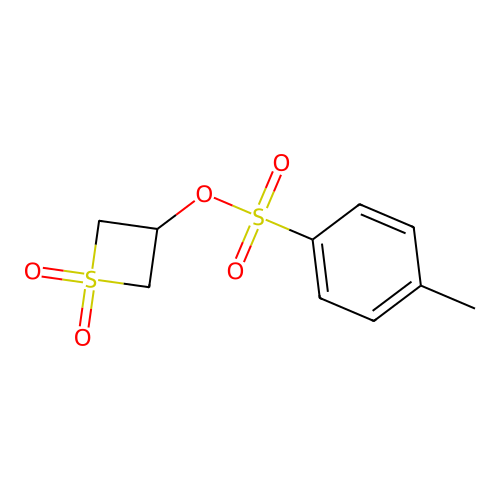 1,1-Dioxo-1lambda~6~-thietan-3-yl 4-methylbenzene-1-sulfonate structure