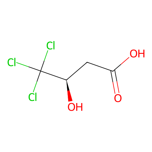 (3R)-4,4,4-trichloro-3-hydroxybutanoic acid structure