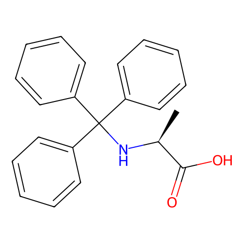 L-Alanine, N-(triphenylmethyl)- structure
