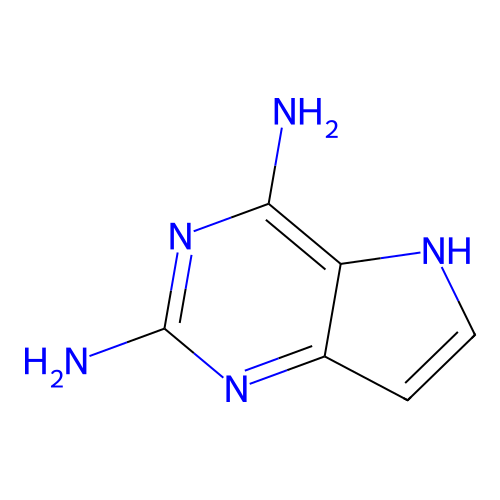 5H-pyrrolo[3,2-d]pyrimidine-2,4-diamine structure