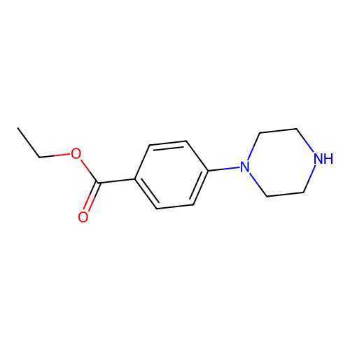 Ethyl 4-(piperazin-1-yl)benzoate structure