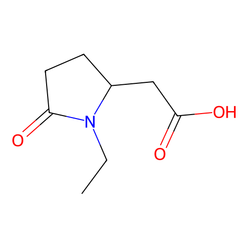 2-(1-Ethyl-5-oxopyrrolidin-2-yl)acetic acid structure