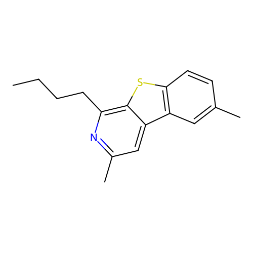 1-Butyl-3,6-dimethyl[1]benzothieno[2,3-c]pyridine structure