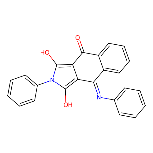9-Anilino-4-hydroxy-2-phenylbenzo[f]isoindole-1,3-dione structure