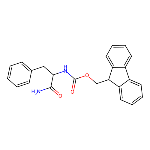 (9H-Fluoren-9-yl)methyl (1-amino-1-oxo-3-phenylpropan-2-yl)carbamate structure