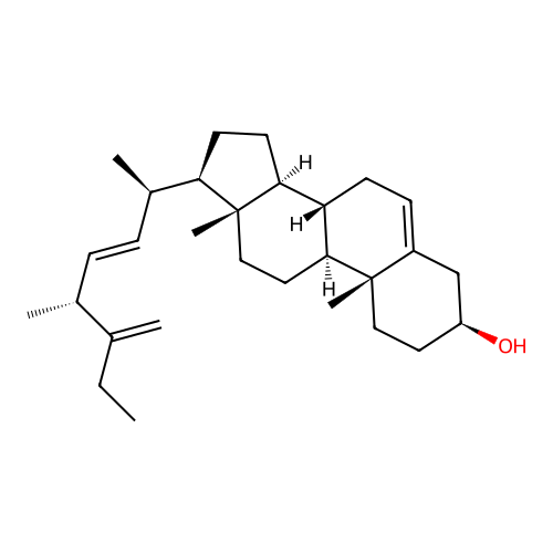 (22E,24R)-24,26-dimethylcholesta-5,22,25(27)-trien-3beta-ol structure