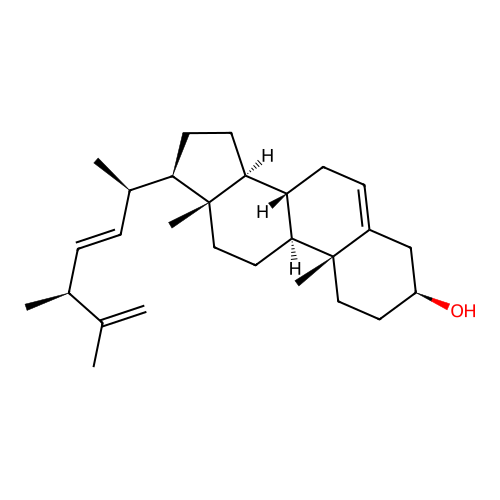 Ergosta-5,22,25-trien-3-ol structure