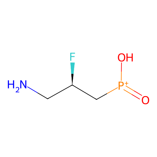 ((r)-3-Amino-2-fluoropropyl)phosphinic acid structure