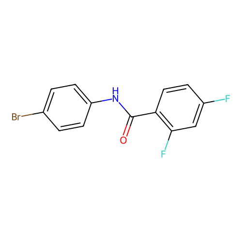 N-(4-bromophenyl)-2,4-difluorobenzamide structure