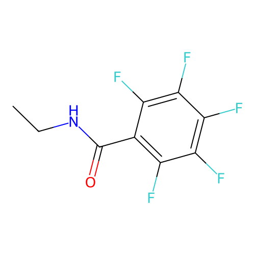 N-ethyl-2,3,4,5,6-pentafluorobenzamide structure