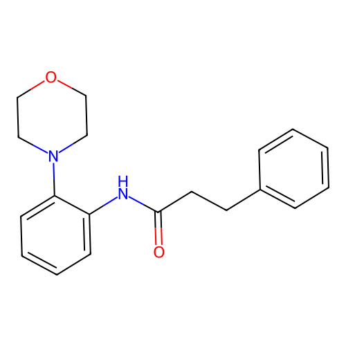 N-(2-morpholin-4-ylphenyl)-3-phenylpropanamide structure
