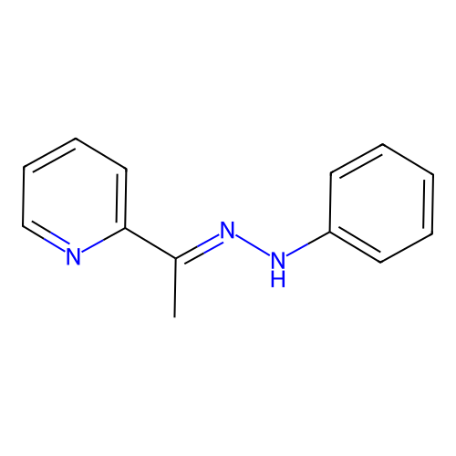 2-[1-(2-Phenylhydrazinylidene)ethyl]pyridine structure