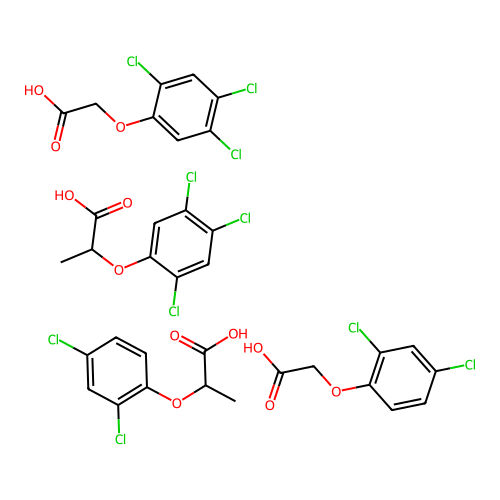 Inverts of 2,4-D and 2,4-DP structure