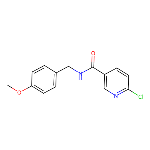6-Chloro-N-(4-methoxy-benzyl)-nicotinamide structure