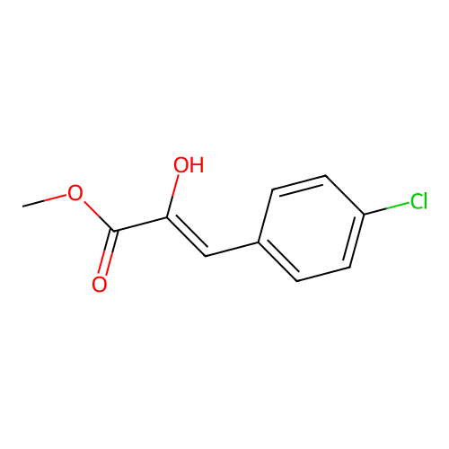 2-Propenoic acid, 3-(4-chlorophenyl)-2-hydroxy-, methyl ester structure