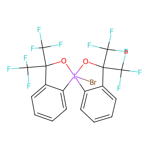 1-bromo-3,3,3',3'-tetrakis(trifluoromethyl)-1,1'-spirobi[1 structure