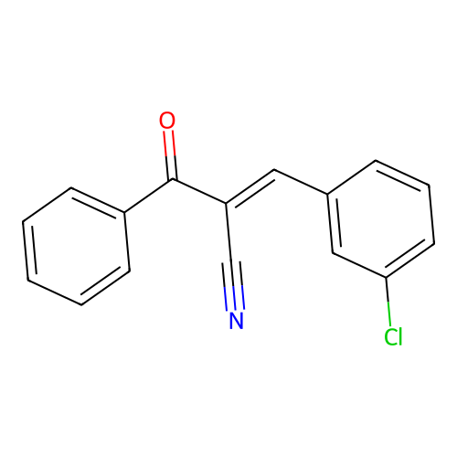 2-Benzoyl-3-(3-chlorophenyl)prop-2-enenitrile structure
