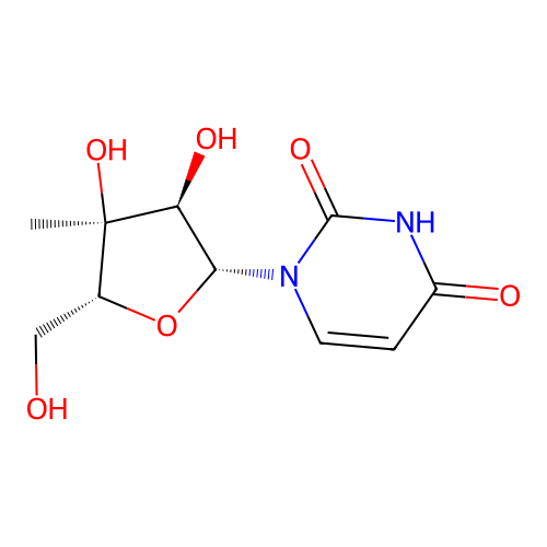 3'-C-Methyluridine structure