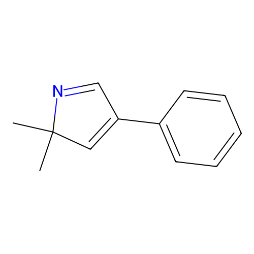 2,2-Dimethyl-4-phenyl-2H-pyrrole structure
