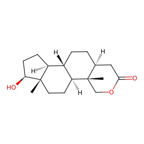 17beta-Hydroxy-2-oxa-5alpha-androstan-3-one structure