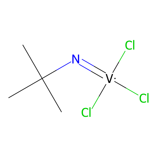 Tert-butylimino(trichloro)vanadium structure