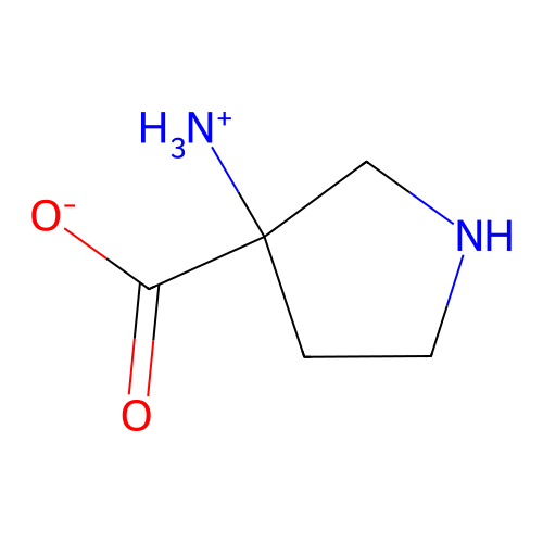 3-Ammoniopyrrolidine-3-carboxylate structure