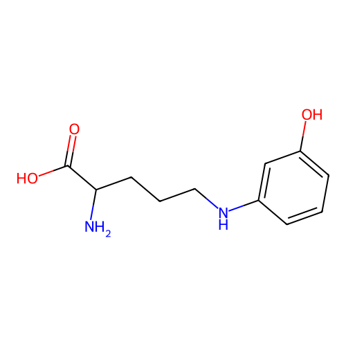 N~5~-(3-Hydroxyphenyl)ornithine structure