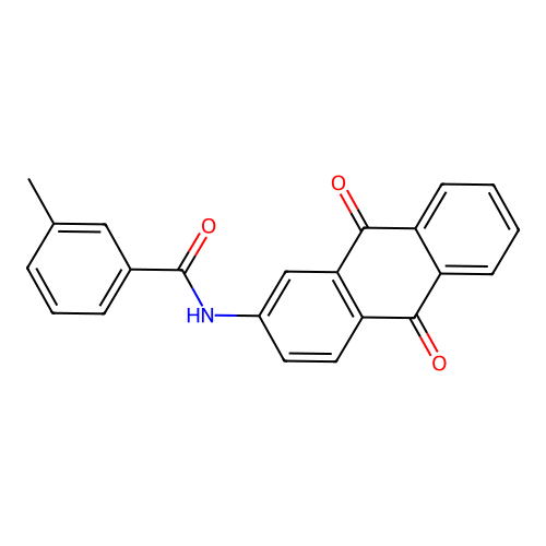 N-(9,10-dioxoanthracen-2-yl)-3-methylbenzamide structure