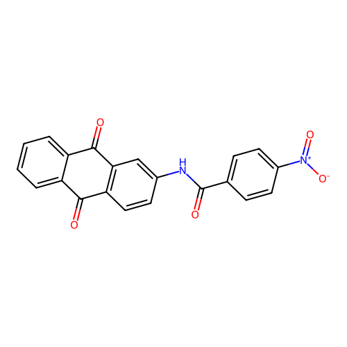 N-(9,10-dioxo-9,10-dihydroanthracen-2-yl)-4-nitrobenzamide structure